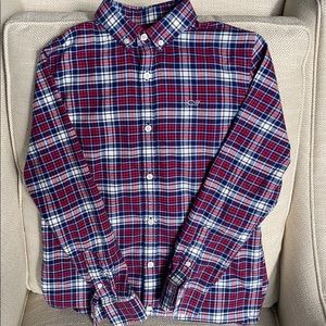 Vineyard Vines Boys Flannel Plaid Shirt